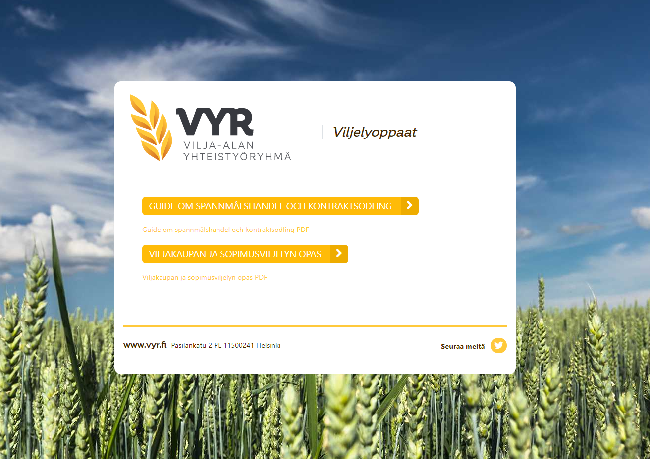 Uudistettu opas VYR ry:lle